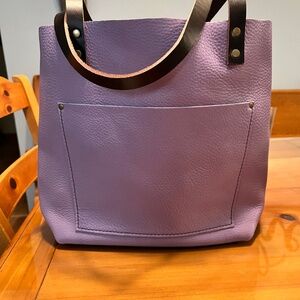 Portland Leather Goods Medium Tote in Wisteria
